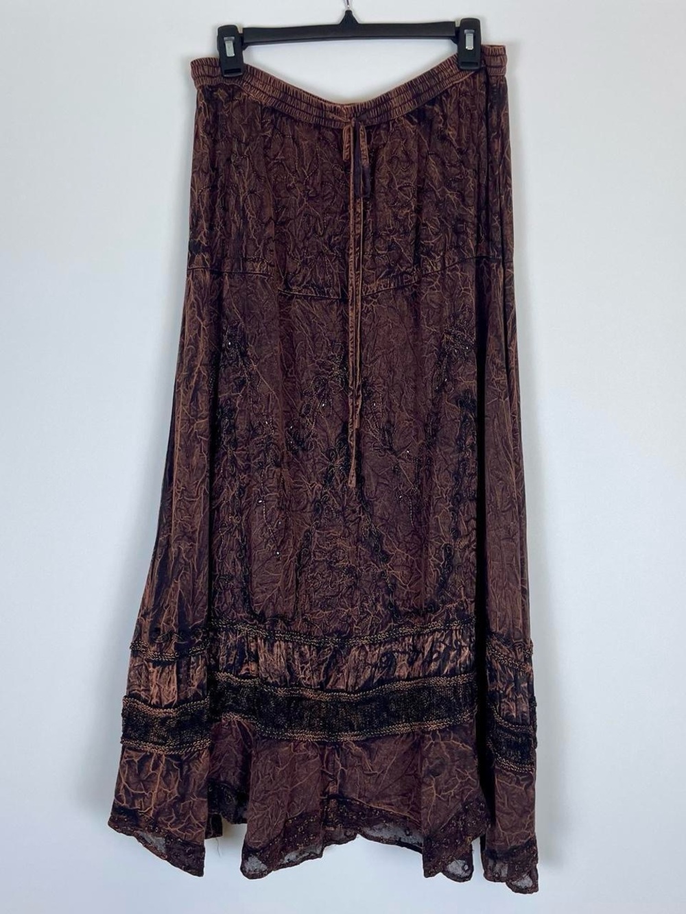 Y2K 90s Acid Wash Earthy Maxi Skirt